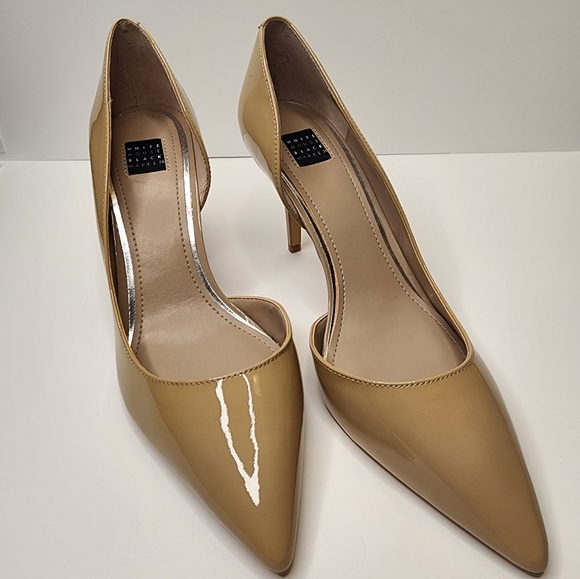 White House Black Market Ella Neutral Heels - Size 8.5 - Picture 1 of 5